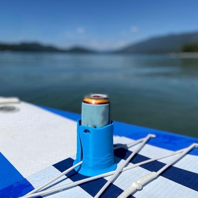 Blue Resin Crafts Kayak Drink Holder for Surfboard and Water Bottle 2024 Gift Idea