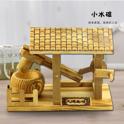 Desktop Handicraft Ornaments Wooden Small Water Hammer Model for Agriculture Industry
