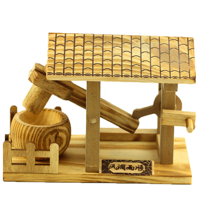 Desktop Handicraft Ornaments Wooden Small Water Hammer Model for Agriculture Industry