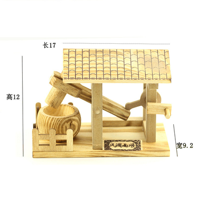 Desktop Handicraft Ornaments Wooden Small Water Hammer Model for Agriculture Industry