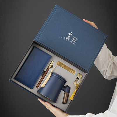 Corporate Annual Meeting Gifts Custom Brass Bookmark Gift Box Set for End Notebooks