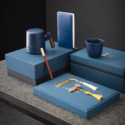 Corporate Annual Meeting Gifts Custom Brass Bookmark Gift Box Set for End Notebooks