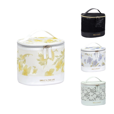 Stylish Presentation Gift Set Large-Capacity Toiletry Bag with Hidden Flower Cylinder
