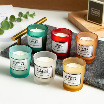 Low-Temperature Soy Wax Glass Cups for Halloween Occasion Home Aromatherapy Candles
