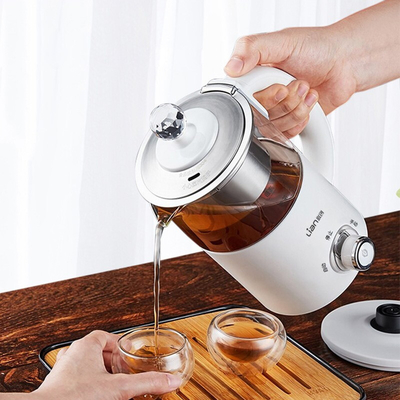 Mini Glass Flower Tea Pot Electric Kettle Perfect for Wedding Favors Bridal Parties