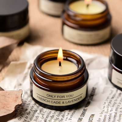 Home Fragrance Candle Aromatherapy Qixi Festival Glass Candlestick Birthday Gift Box
