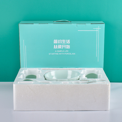 Nordic Minimalist Ceramic Tableware Gift Box Ideal for Graphic Design 1 Color Printing