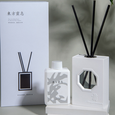 Garden Chinese Window Hollow Series Aromatherapy Set Meilan Bamboo Chrysanthemum Jar