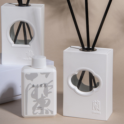 Garden Chinese Window Hollow Series Aromatherapy Set Meilan Bamboo Chrysanthemum Jar