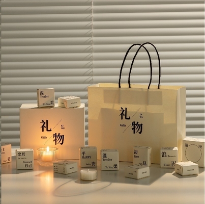 Travel Agency Targeted White Aromatherapy Candle Gift Box Mini Candles Set for Indoor