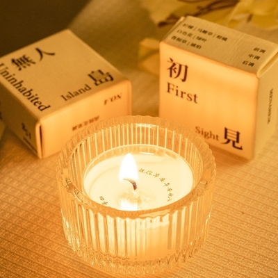 Travel Agency Targeted White Aromatherapy Candle Gift Box Mini Candles Set for Indoor