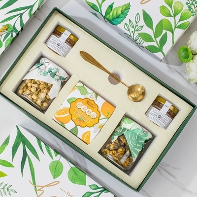 Travel Agency's Favorite Flower Tea Gift Box from Hand Gift Forest Series for Festivals