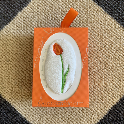 Ins Style Tulip Towel Unique Women's Day Souvenir for Agriculture Enthusiasts on Year
