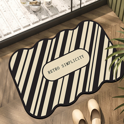 Stylish and Practical French Vintage Bathroom Foot Mats for Back to School / Graduation