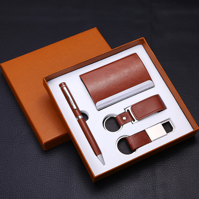 UV Printing Commemorative Souvenir Gift Creative Keychain USB Drive Signature Pen Set