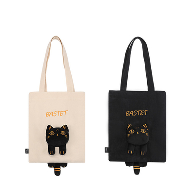 Customer's Logo Gaia Anderson Cat Canvas Bag Plush Shoulder Bag Diagonal Straddle Bag