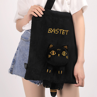 Customer's Logo Gaia Anderson Cat Canvas Bag Plush Shoulder Bag Diagonal Straddle Bag