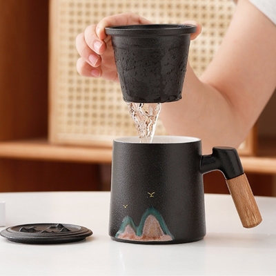 Creative Qianli Jiangshan Office Cup Set Perfect Novelty Gifts for Hotel and Resort