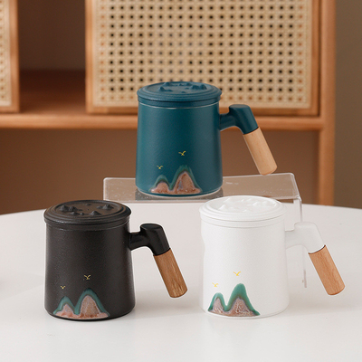 Creative Qianli Jiangshan Office Cup Set Perfect Novelty Gifts for Hotel and Resort