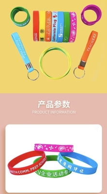 LED Light Novelty Gifts Silicone Wristband with Luminous Lettering and Customized Color