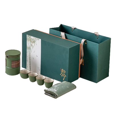 Presentation Gift Set Customer's Logo Tea Set Teapot Master Cup Tea Cup*3 Tea Towel*1