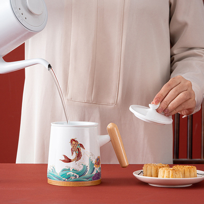 Customized Ceramic Tea Set for Business Companion Gift and Logo Printing