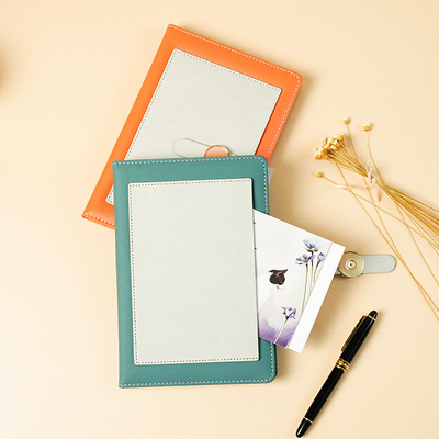 High End Conference Companion Gift A5 Color Blocking Notebook and Metal Neutral Pen