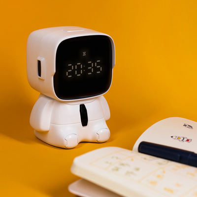 2 Color Graphics Printing Cute Fun Robot USB Desktop Digital Timer for Enterprise Gift