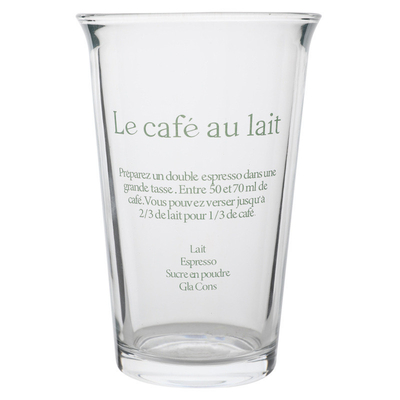 350ml Ins Fashion Text Print Glass Cup for Retro Water Cup Ice Coffee Latte Tea Juice Cup