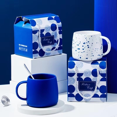 Customized Logo Accepted Geful Home Klein Blue Mug Color Boxrac for Year Occasion