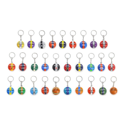 Sports Meet Activity Gifts Silicone Mini Basketball Football Volleyball Keychain Pendant