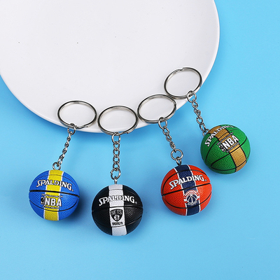 Sports Meet Activity Gifts Silicone Mini Basketball Football Volleyball Keychain Pendant