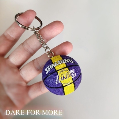 Sports Meet Activity Gifts Silicone Mini Basketball Football Volleyball Keychain Pendant