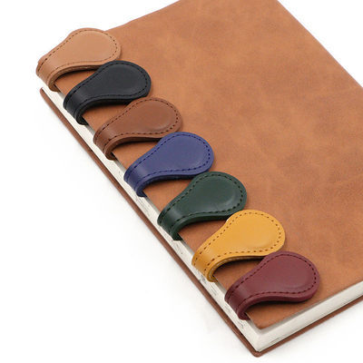 Color Printing for Graphics 5 Color Leather Bookmark Double Sided Hand Clip Promotion