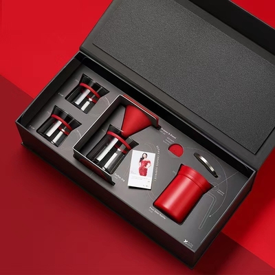 6-Piece Hand Brewed Coffee Pot Set Gift Box with Silk Screen Printing Techniques
