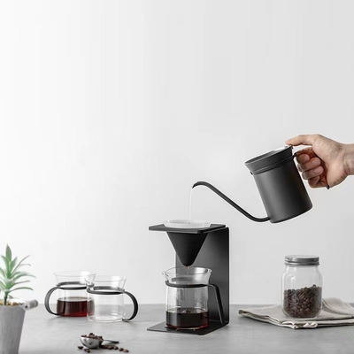 6-Piece Hand Brewed Coffee Pot Set Gift Box with Silk Screen Printing Techniques