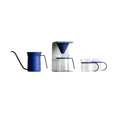 6-Piece Hand Brewed Coffee Pot Set Gift Box with Silk Screen Printing Techniques