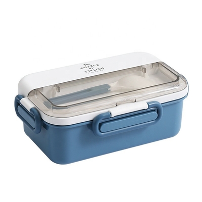 Custom Logo 304 Stainless Steel Split Bento Box with Water Heating and Tableware Ideal