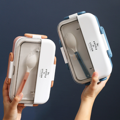 Custom Logo 304 Stainless Steel Split Bento Box with Water Heating and Tableware Ideal