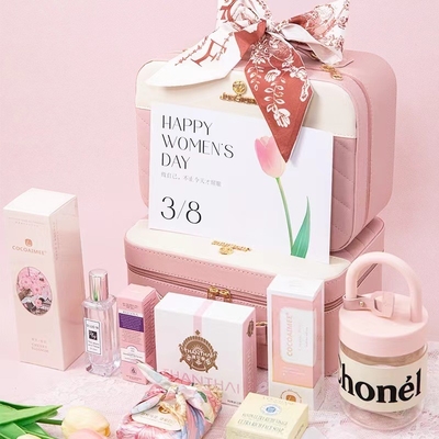 1 Color Graphics Color Printing Handheld Makeup Bag for Bridesmaid Return Gift Box
