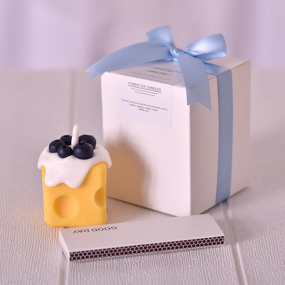 Stone Style Cute Cheese Aromatherapy Candle Handheld Gift Box for Girls' Birthday Joy
