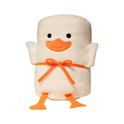 Cartoon Duck Lunch Rest Air Conditioning Roll Blanket Keep Your Employees Comfortable
