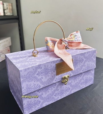 Exclusive Wedding Gift Set Eco-friendly Purple Metal Candy Box for Automotive Lovers