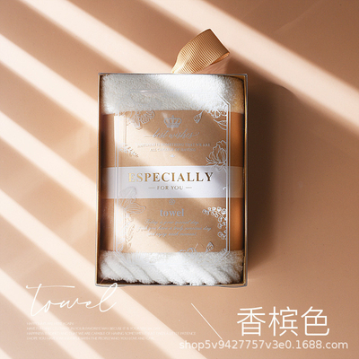 Customized Size Light Luxury Coral Plush Towels Multi Style Soft Square Towels Presentation Gift Set