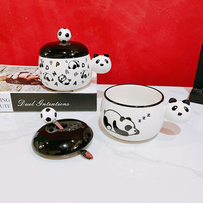 Silk Screen Printing Techniques for Graphics Cute Black and White Chubby Mug B2B Gift