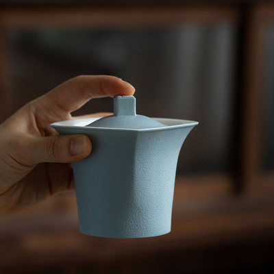 Unique Handcrafted Chinese Movable Type Cup Set Wangzi Cup Shunzi Cup Round Square Pot