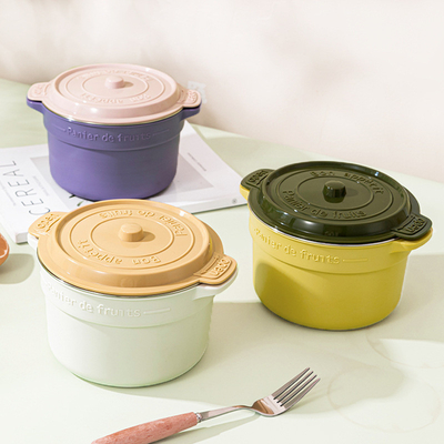 Employee Benefits 304 Stainless Steel Lunch Box with Lid Rice Bowl and Large Soup Bowl