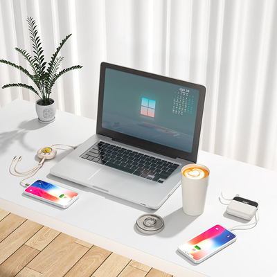 Portable Coffee Cups Phantom Fast Charging Power Bank 10000mAh One to Three Data Cables Perfect for Business