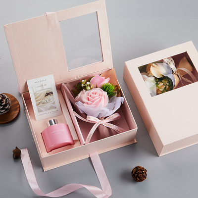 March 8th Festival Handholding Gift Aromatherapy Bouquet Gift Box with Color Printing