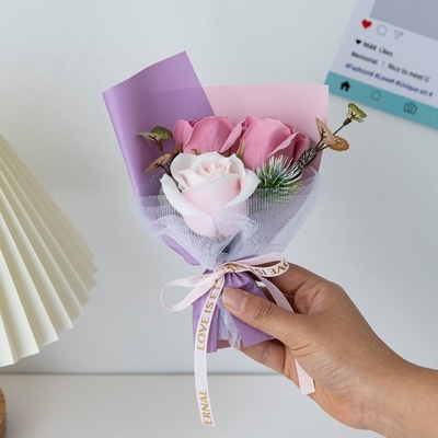 Goddess Festival Creative Eternal Flower Bundle Simple and Exquisite Mini Bundle Gift